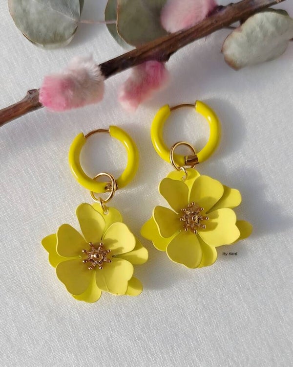 Oorbellen Yellow Flowers