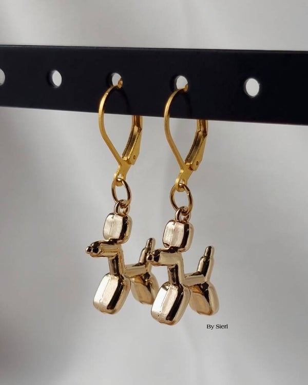 Oorbellen Balloon Dog goud