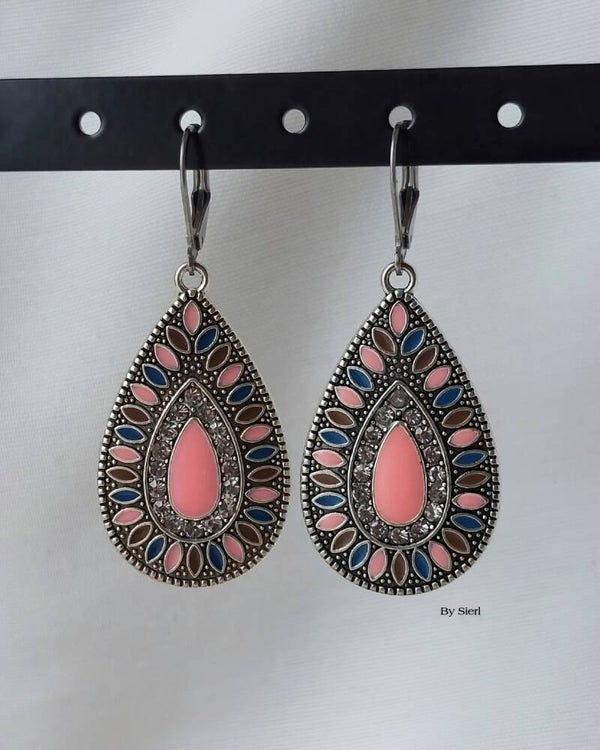 Oorbellen Boho Drup antraciet