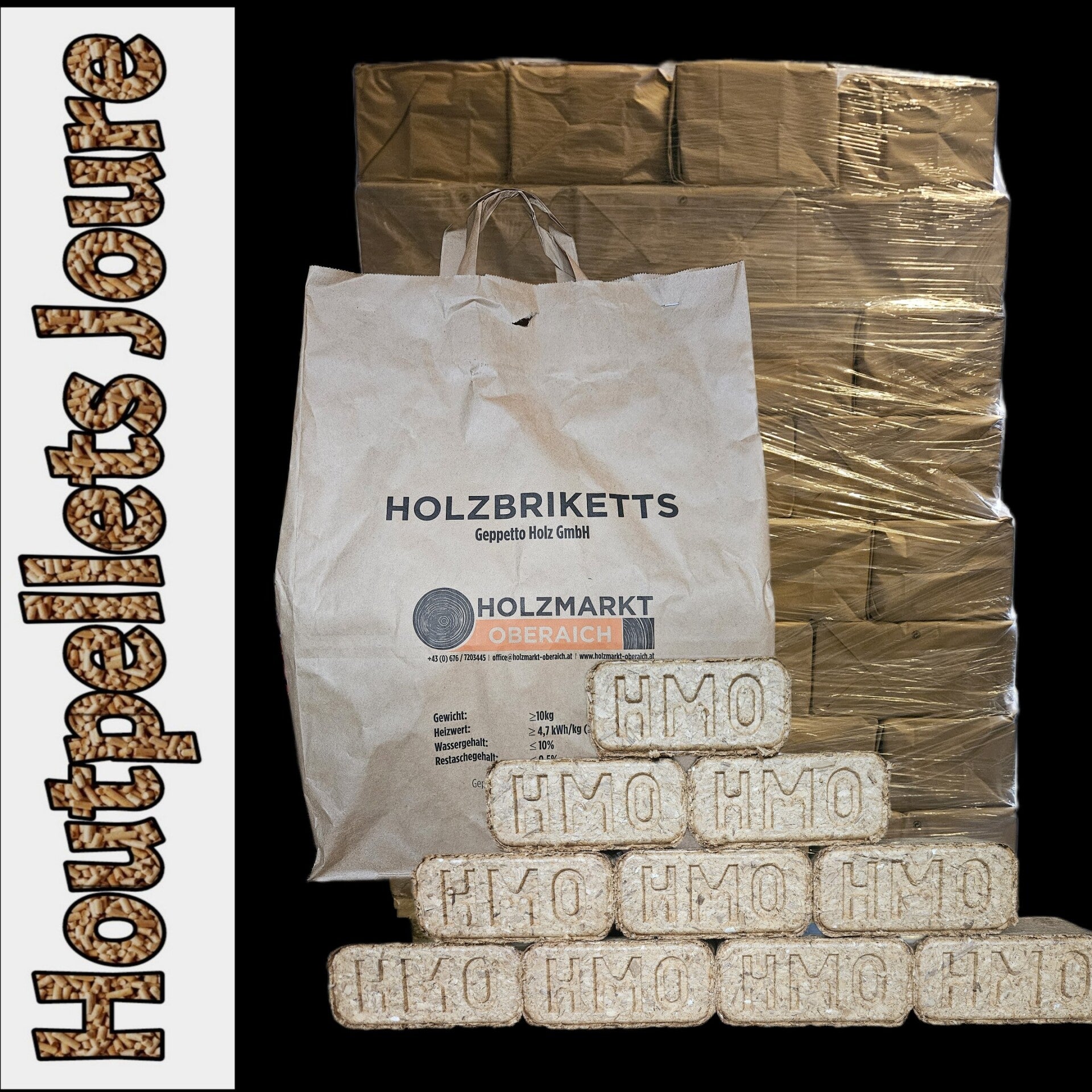 RUF BRIKETTEN (HMO stempel)  960 Kg. OKTOBER