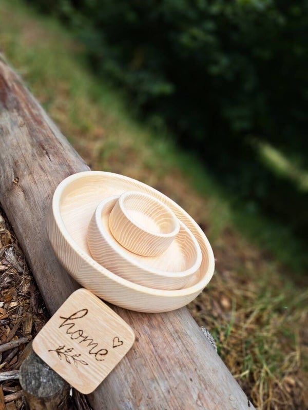 Houten cadeauset essenhout