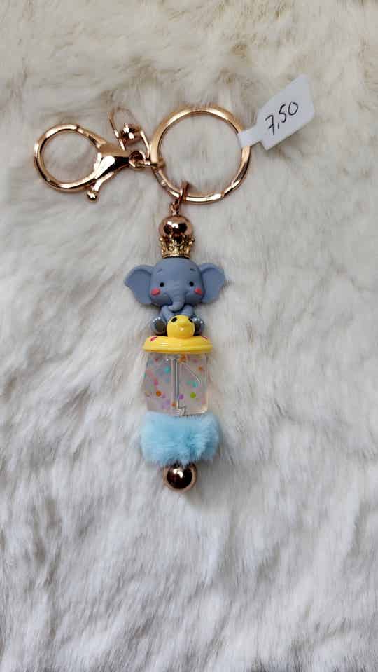 Sleutelhanger olifant zwembad