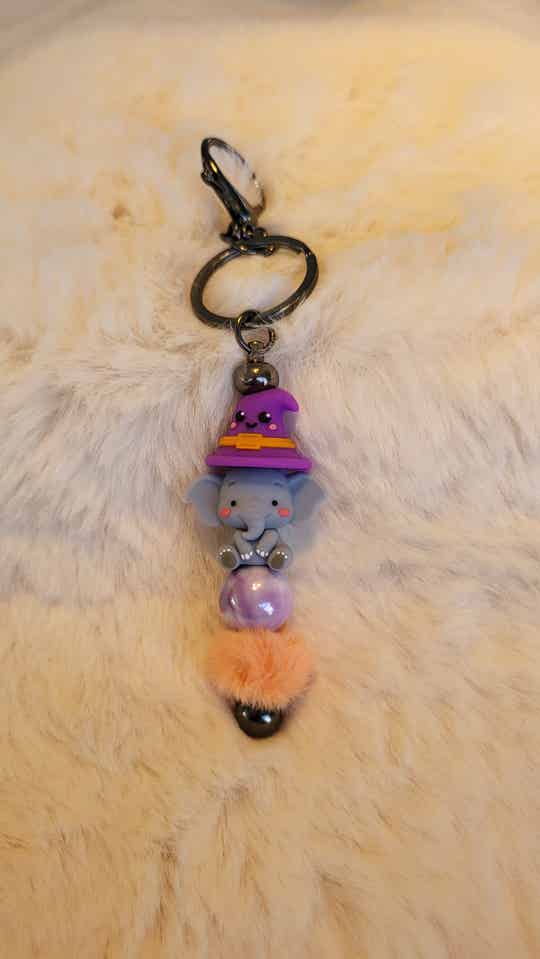 Sleutelhanger olifant toverhoed