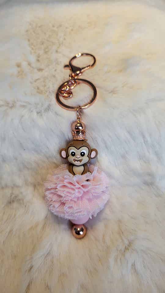 Sleutelhanger aap met tulebol