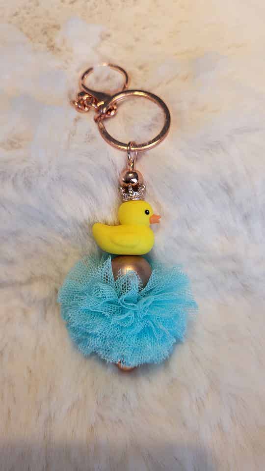 Sleutelhanger badeend tulebol