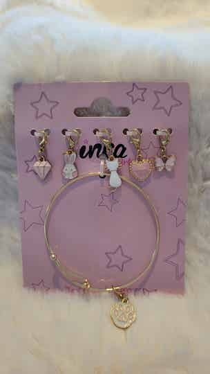 Kinderringarmband met verwisselbare hangers