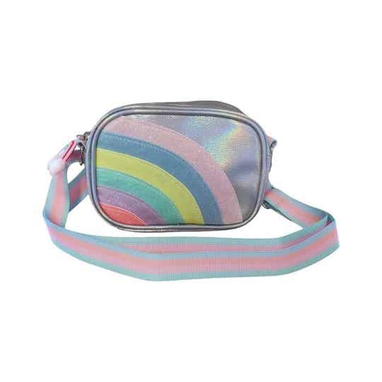 Regenboog kindertas - Lang hengsel met ritssluiting