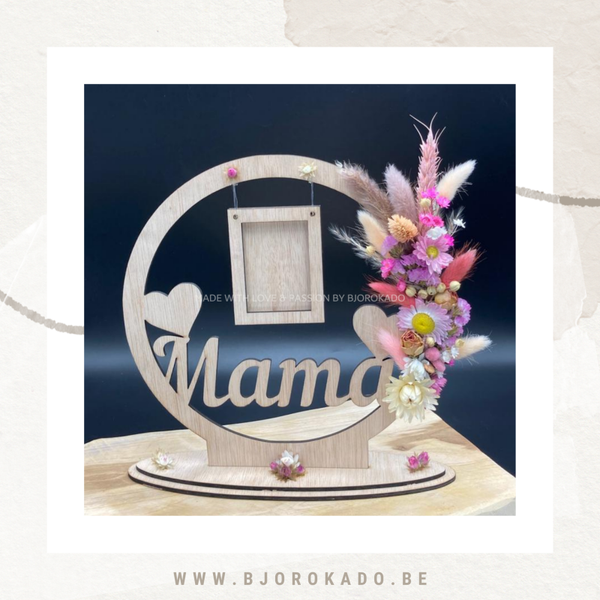 Naamcirkel (flowerhoop) met fotokader
