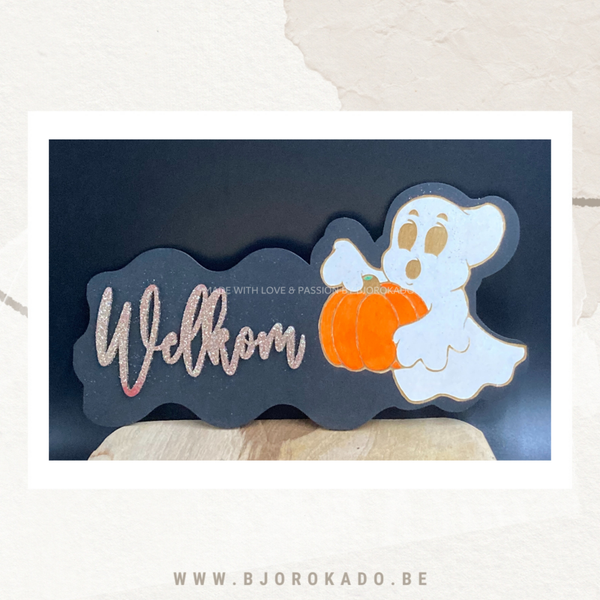 Halloween - Welkom bordje