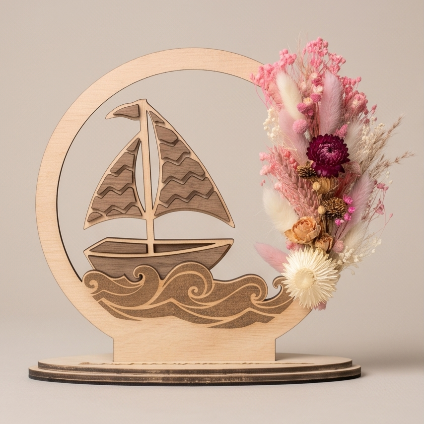 Flowerhoop met bootje