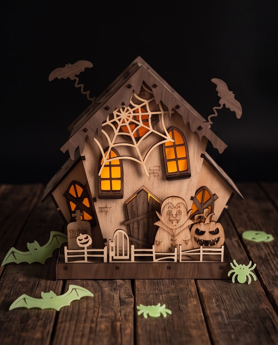 House of Terror – sfeervolle Halloween decoratie van hout