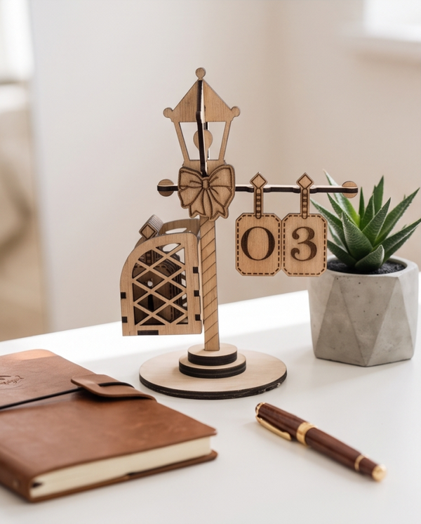 Nog even… en dan is het Kerst! – Houten kerst aftelkalender