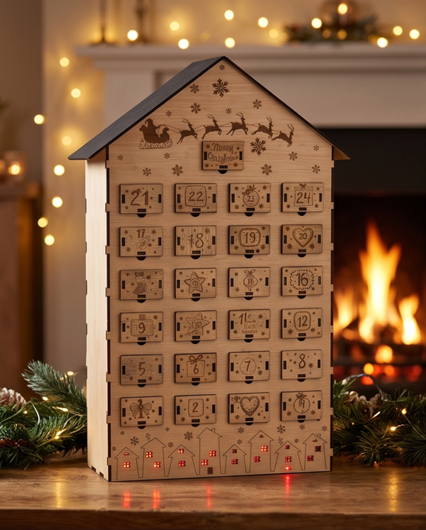 24 deurtjes vol kerstmagie – jouw eigen houten adventskalender