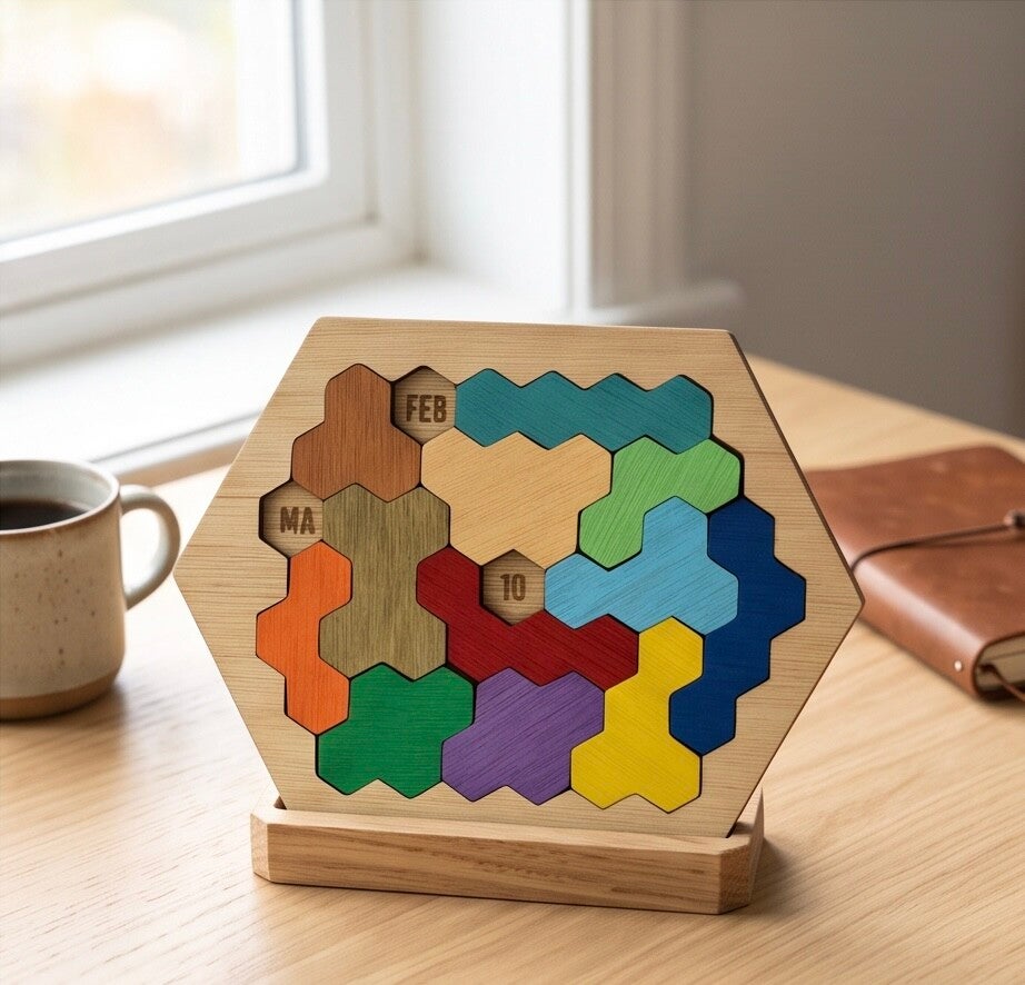 Elke dag een nieuwe datum. Elke dag een nieuwe uitdaging met deze puzzel kalender