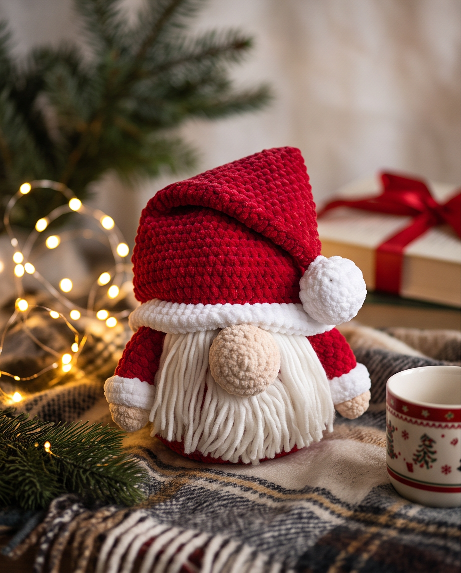 Kerstgnome met een grote dosis gezelligheid