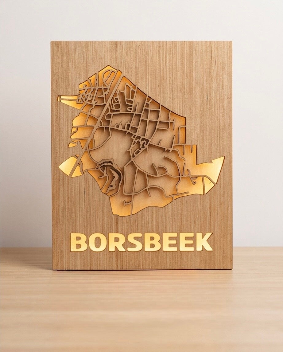 Borsbeek in Kaart – een stukje thuis, prachtig uitgewerkt in hout