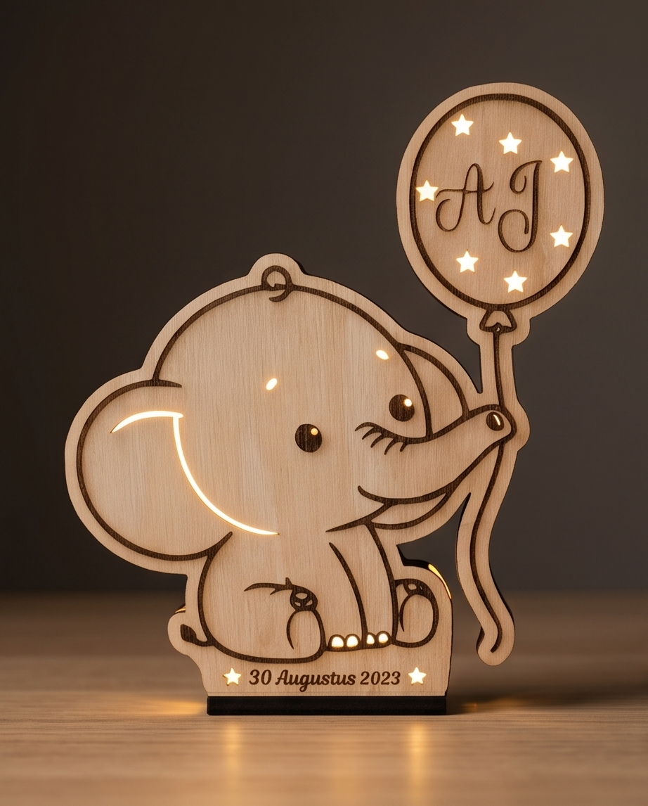 Olifant lampje – een warm lichtje met een persoonlijk verhaal