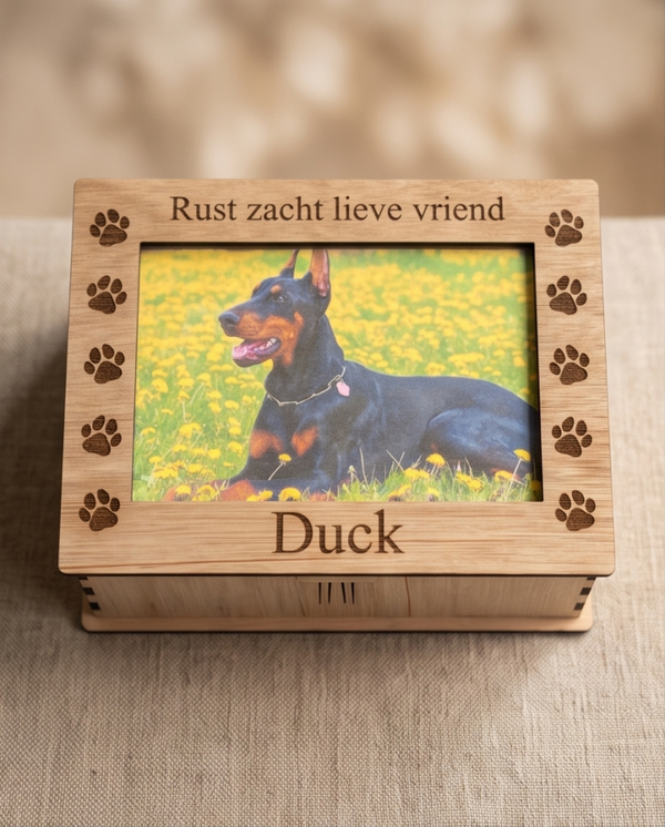 * Gepersonaliseerde herinneringendoos met of zonder foto *