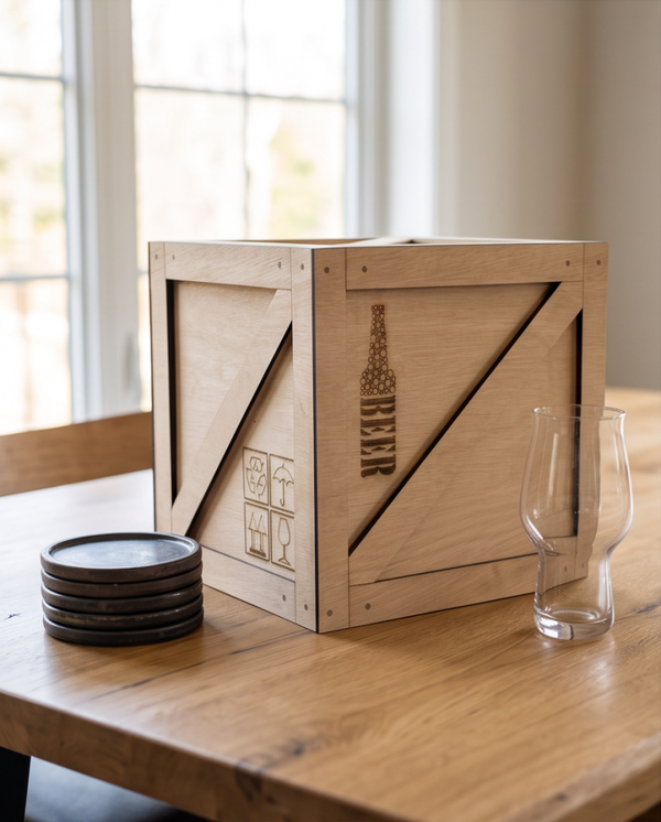 Luxe houten geschenkbox (Houten krat)