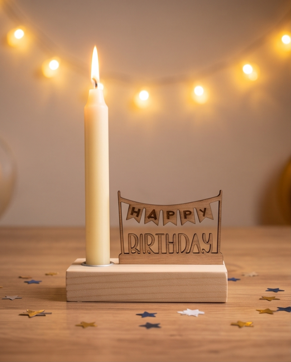 Een klein lichtje voor een bijzondere verjaardag – Happy Birthday - Brievenbusgeschenk