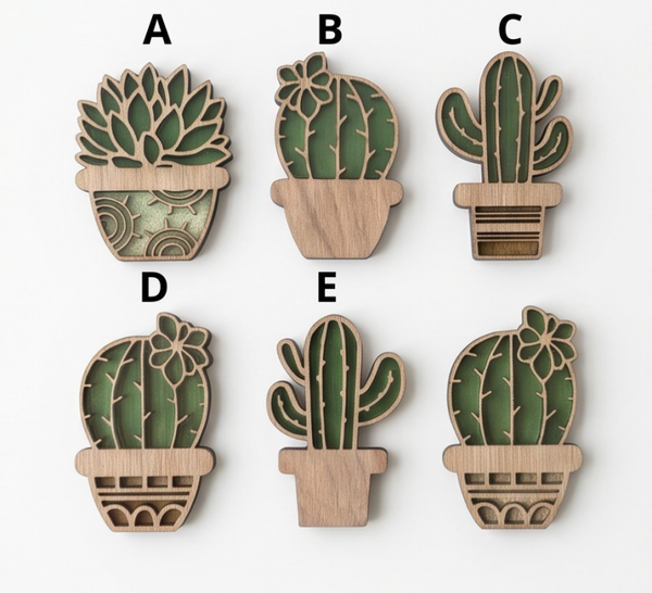 Cactus magneetje