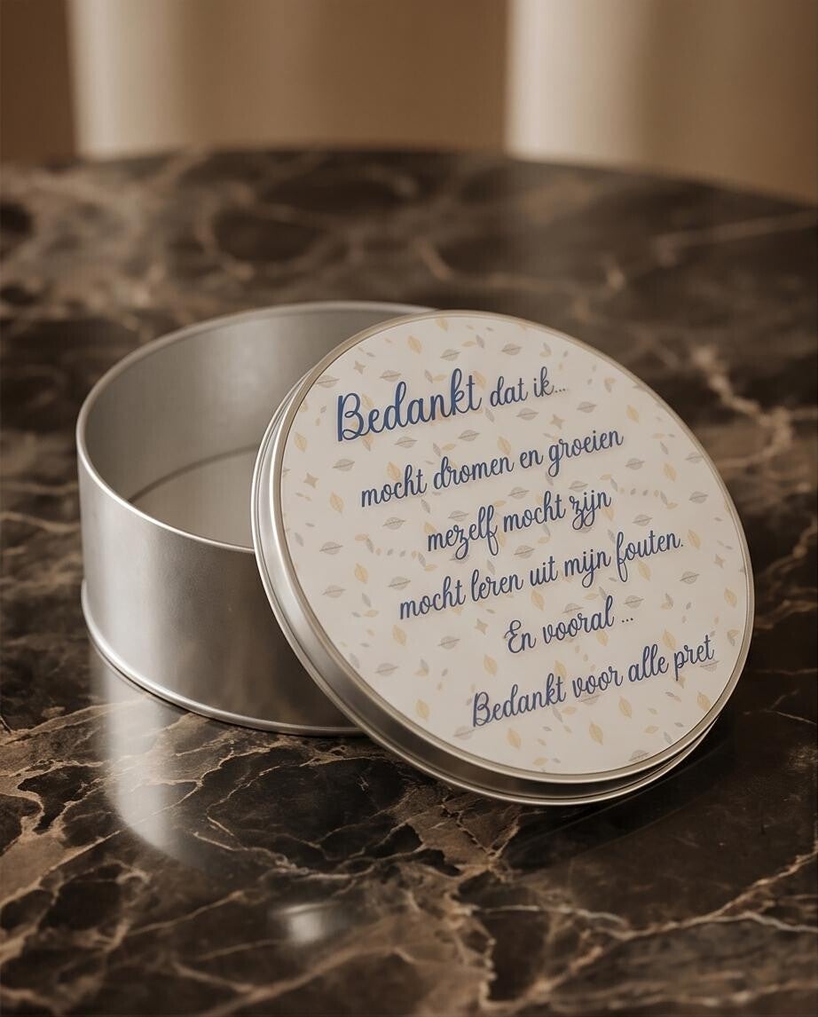 Aluminium doosje - rond