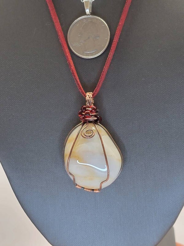 Pendant & Necklace Chalcedony Agate