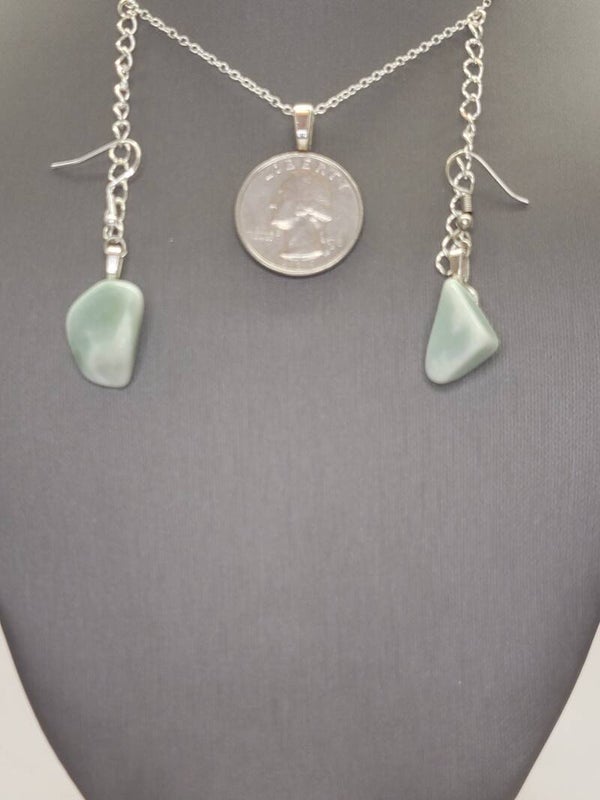 Necklace & Earrings, Amazonite, Potassium Feldspar