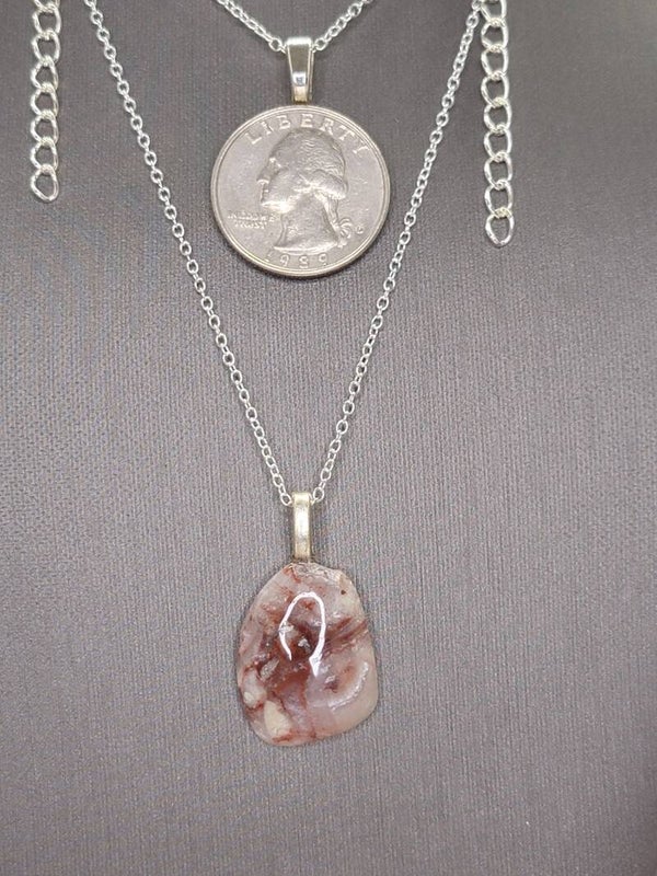 Pendant & Necklace, Picasso Jasper, Cabochon