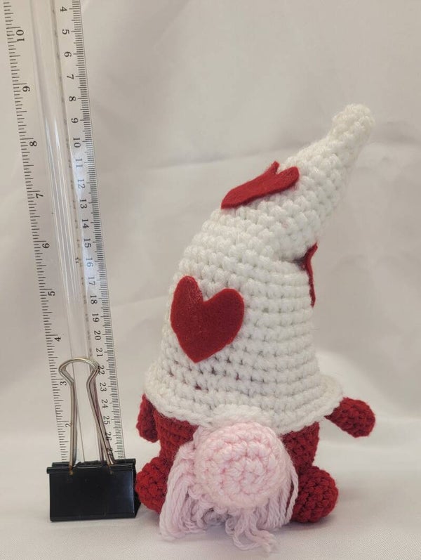 Valentine's Gnome with Felt Hearts