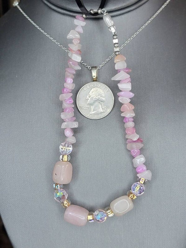 Handmade Bracelet with Pink Beads