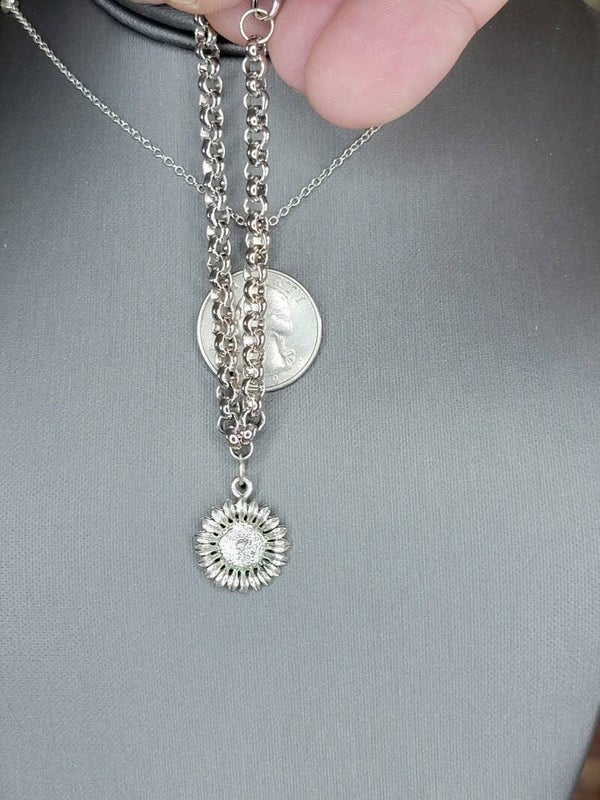 Handmade Bracelet with Sunflower charm