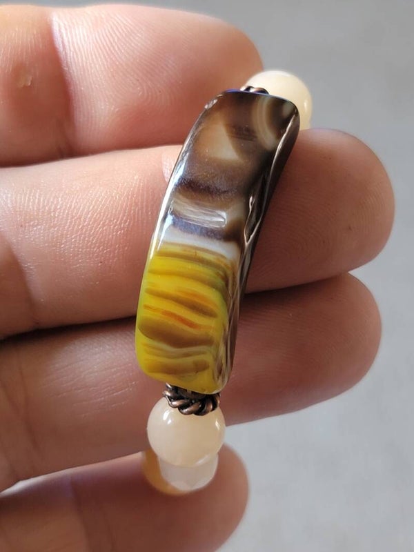 Handmade Bracelet with Stones and Beads