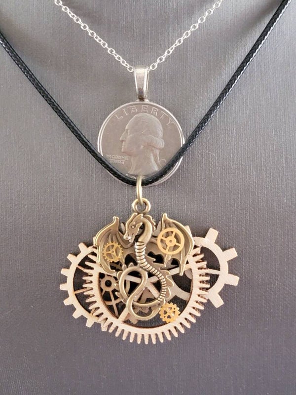 Necklace & Pendant, Dragon Steampunk pendant