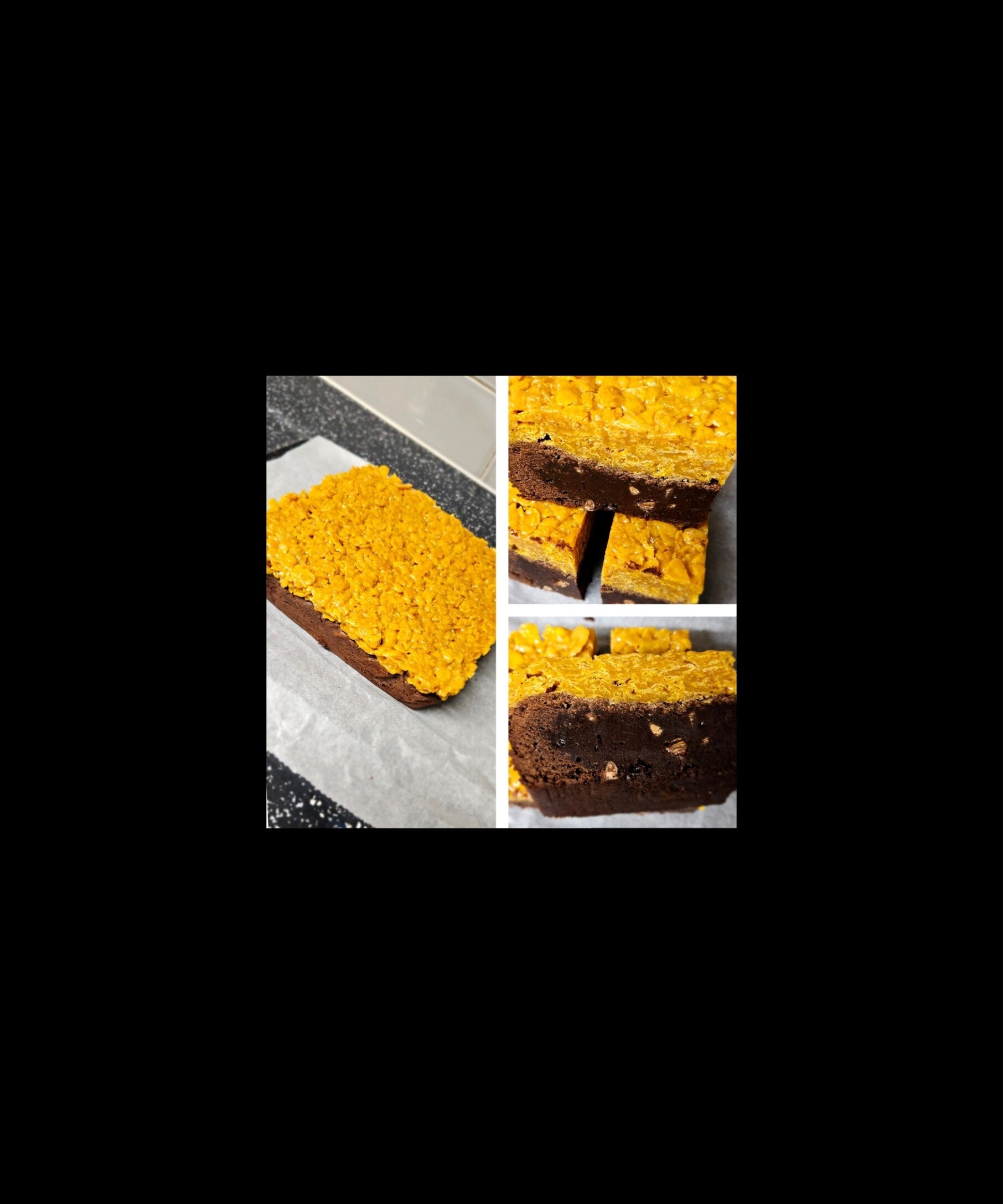 Caramel cornflake brownies