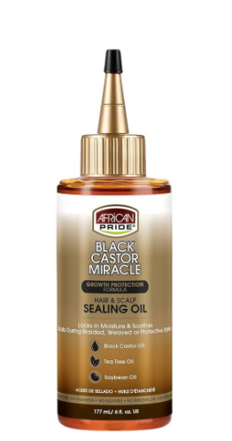 African Pride Black Castor Hair & Scalp Sealing Oil 6oz