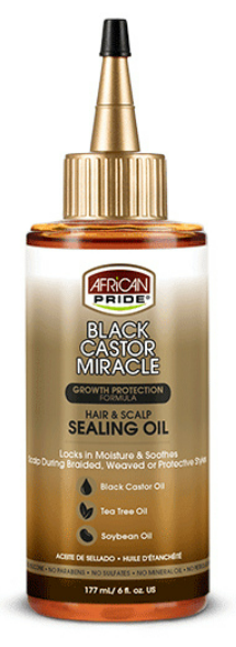 African Pride Black Castor Miracle Hair & Scalp Sealing Oil 118ml