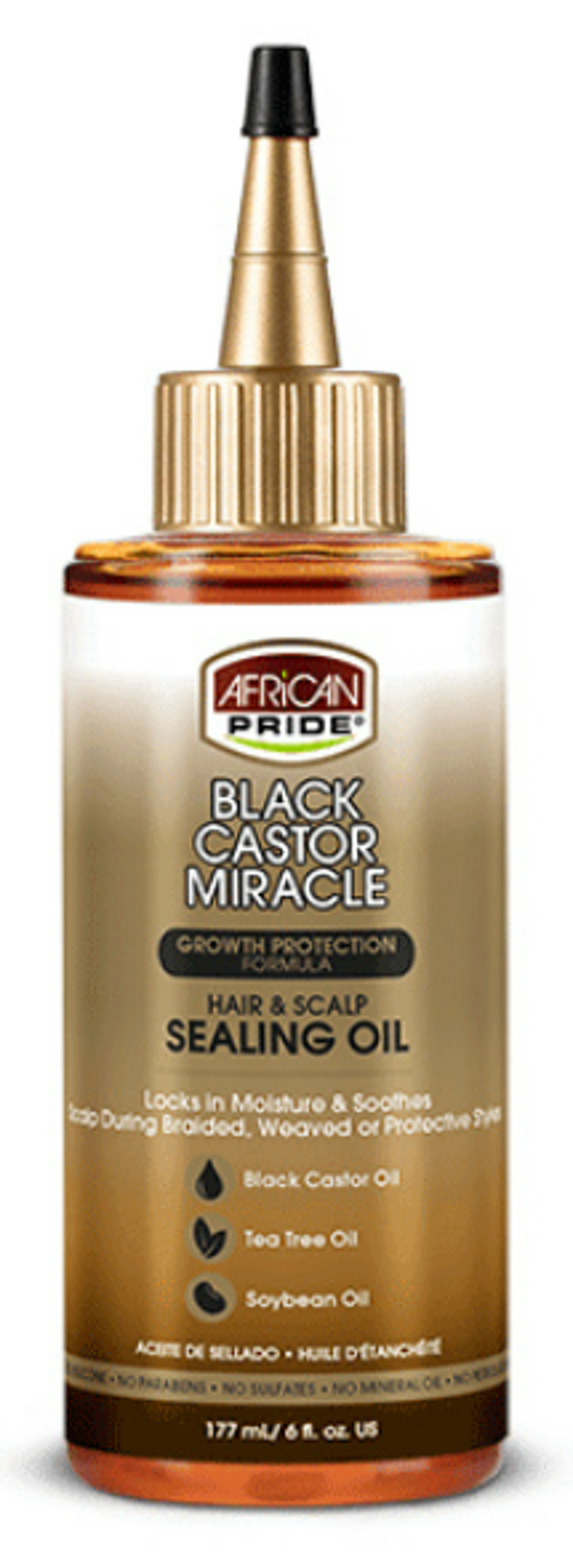 African Pride Black Castor Miracle Hair & Scalp Sealing Oil 118ml