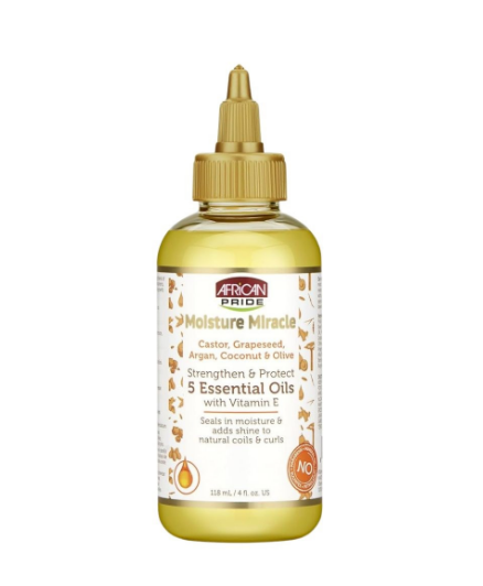 African Pride Moisture Miracle 5 Essential Oils 4oz