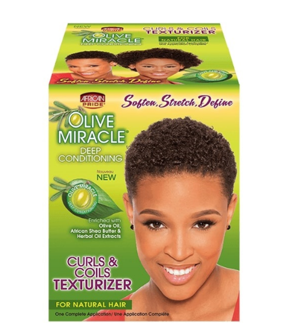 African Pride Olive Curl & Coil Texturizer Kit