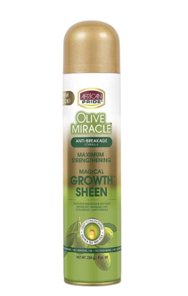 African Pride Olive Growth Oil Sheen 8oz