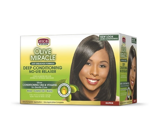 African Pride Olive Relaxer Kit Super