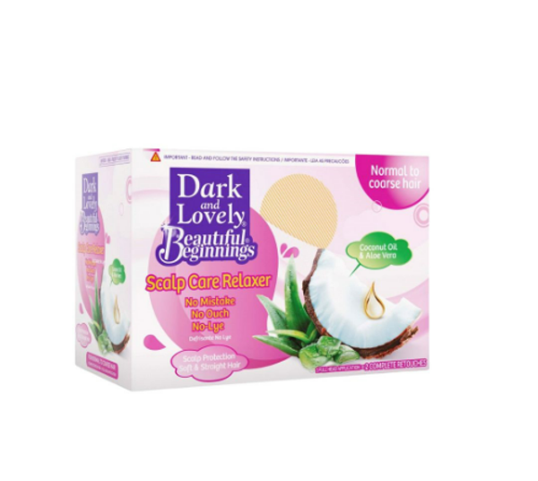 Dark & Lovely Beautiful Beginnings No-Lye Relaxer Kit Regular