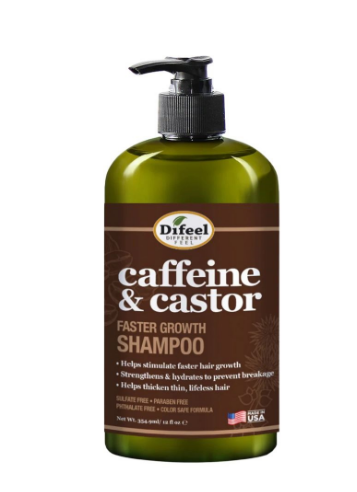 Difeel Caffeine and Castor Shampoo 12oz