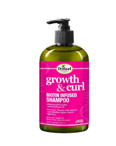 Difeel Growth and Curl Biotin Shampoo 12oz