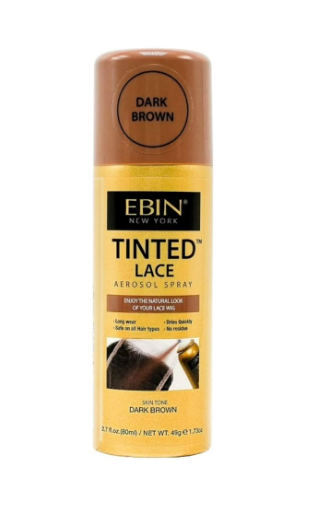 Ebin Tinted Lace Spray Dark Brown 80ml