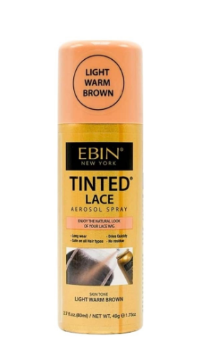 Ebin Tinted Lace Spray Light Warm Brown 80ml