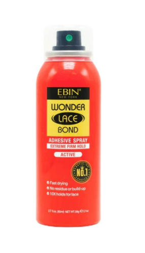 Ebin Wonder Lace Bond Spray Extreme Firm Hold Active 180ml