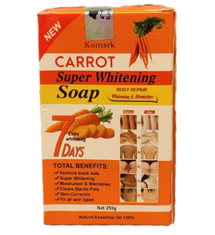 Komark Carrot Super Whitening Soap 250g