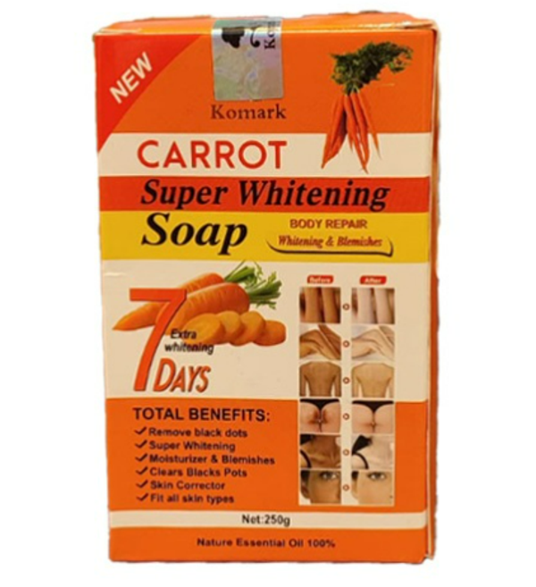 Komark Carrot Super Whitening Soap 250g